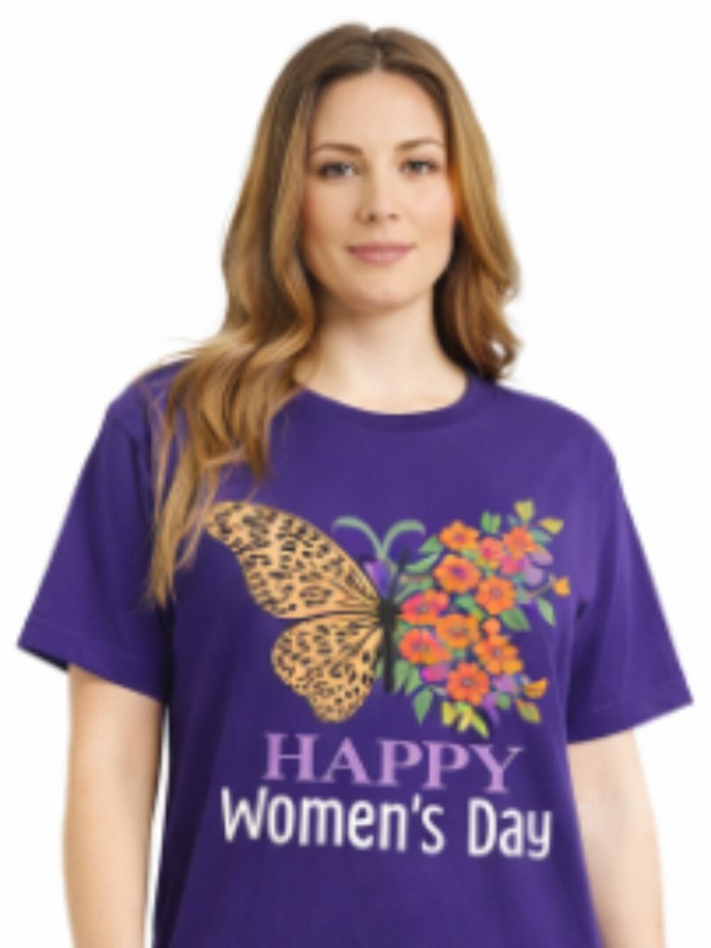 💜 Cute Butterfly Women’s Day Tee XL | Día de la Mujer 🦋✨